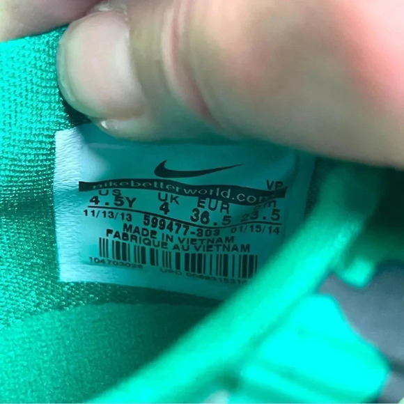 Nike Zoom KD 6 VI Easter 2013 599477-303 Green Camo/Orange Basketball -Size 4.5Y - Picture 8 of 8